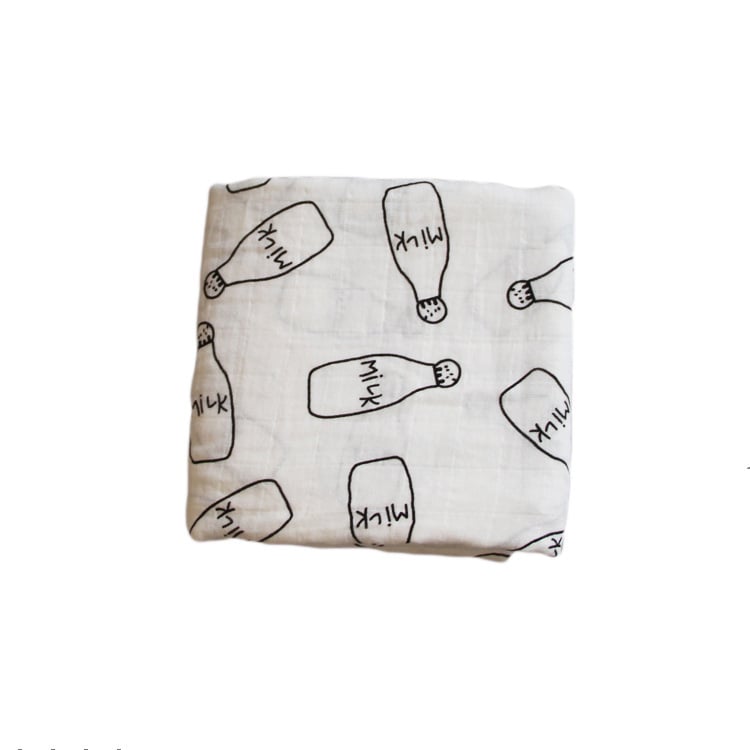 Bamboo Muslin Neutral Receiving Swaddle Blanket