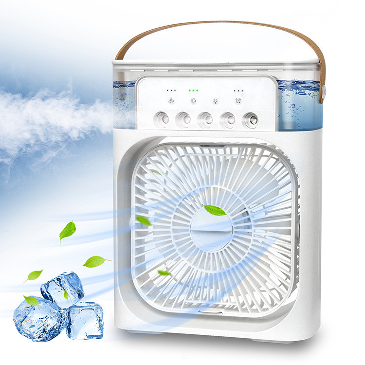 3-in-1 Humidifier Fan | Cooling Mist, LED Night Light & USB Powered