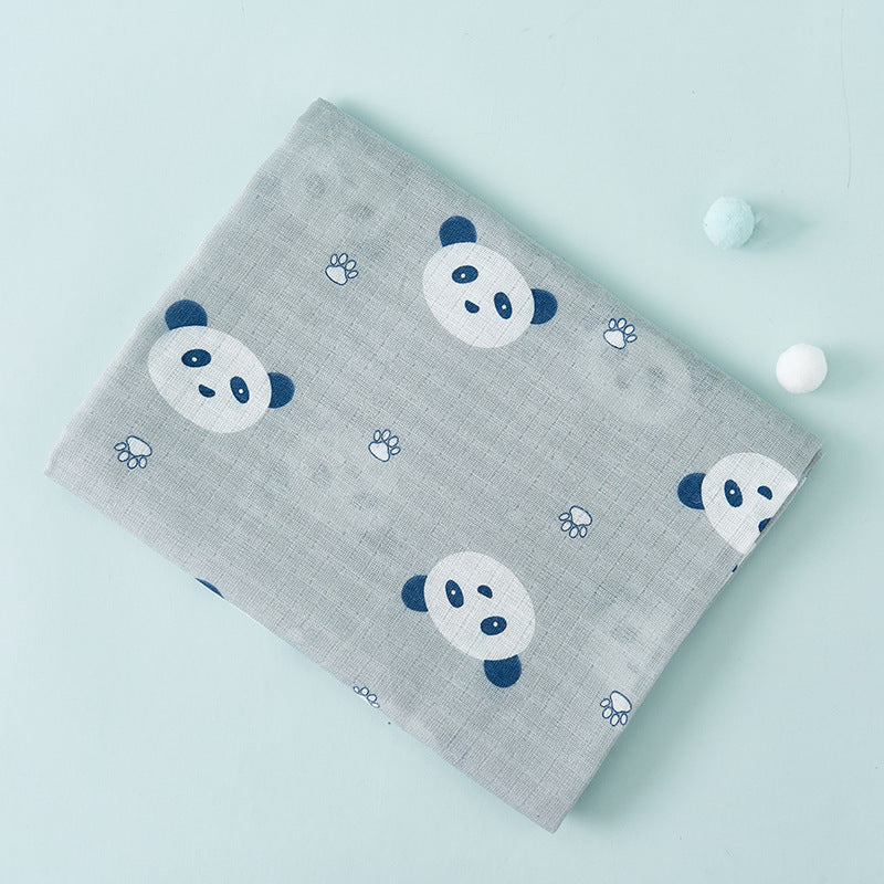 Double Layer Cotton Muslin Baby Swaddle Blanket