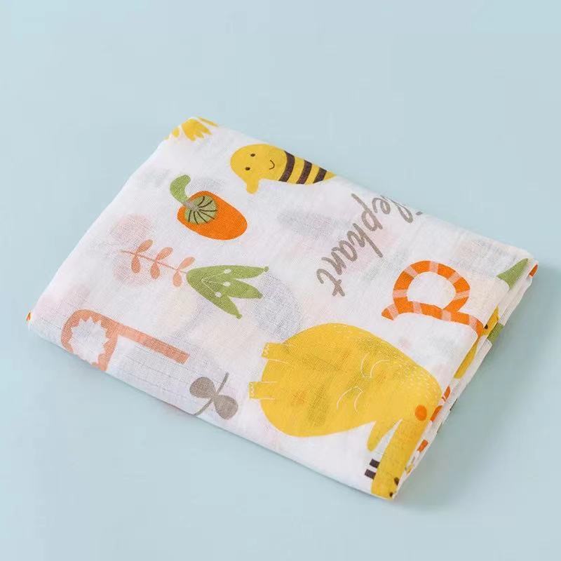 Double Layer Cotton Muslin Baby Swaddle Blanket