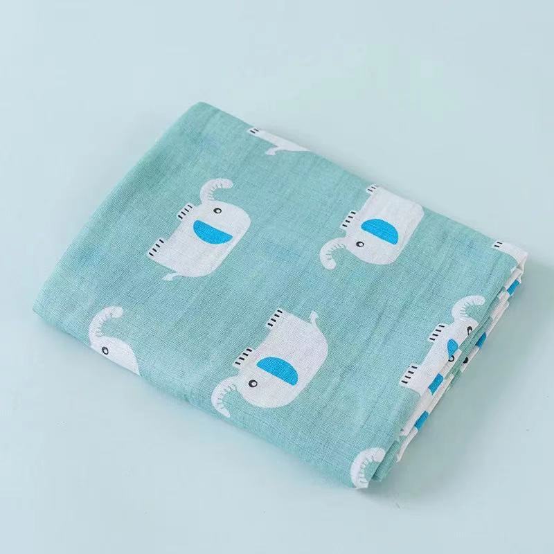 Double Layer Cotton Muslin Baby Swaddle Blanket