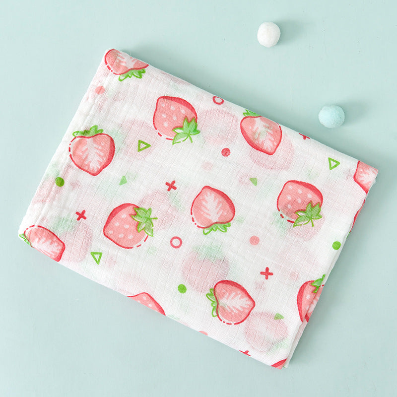 Double Layer Cotton Muslin Baby Swaddle Blanket