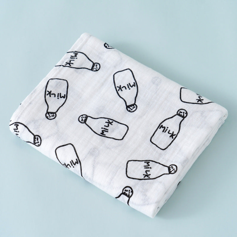 Double Layer Cotton Muslin Baby Swaddle Blanket