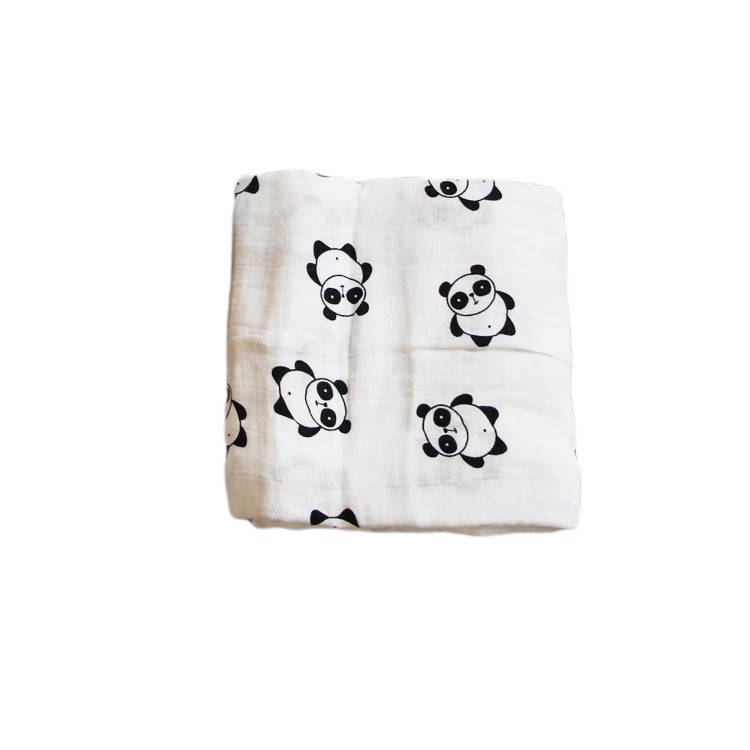 Bamboo Muslin Neutral Receiving Swaddle Blanket