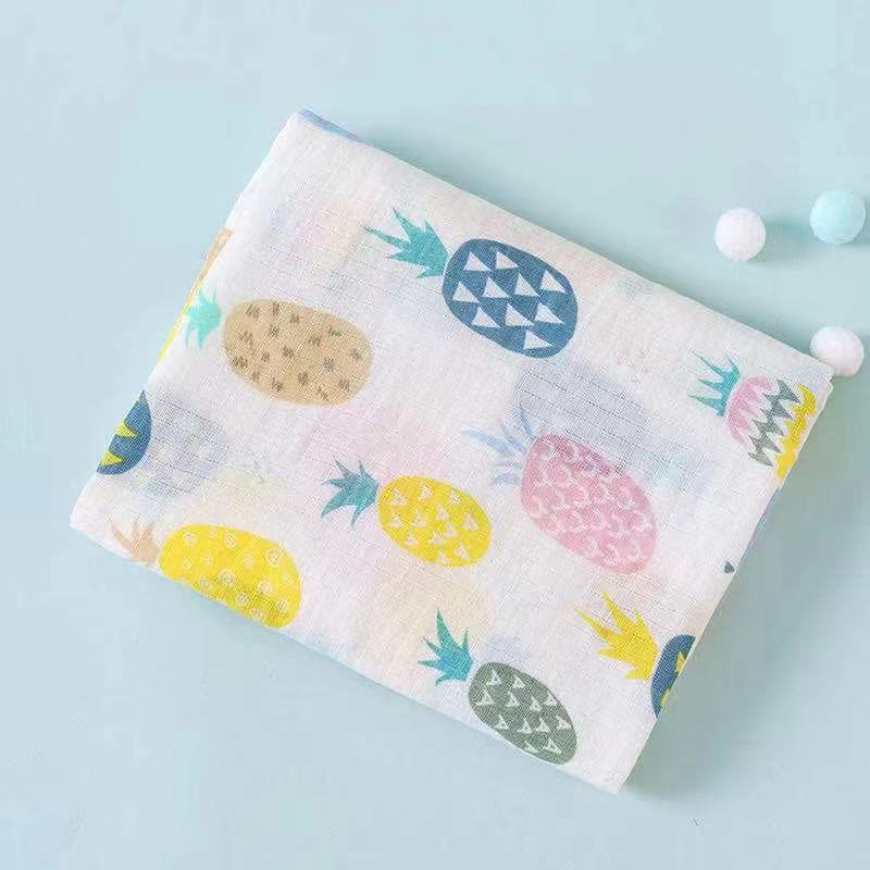Double Layer Cotton Muslin Baby Swaddle Blanket
