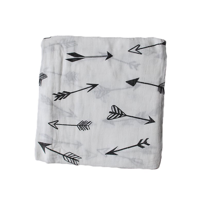 Bamboo Muslin Neutral Receiving Swaddle Blanket
